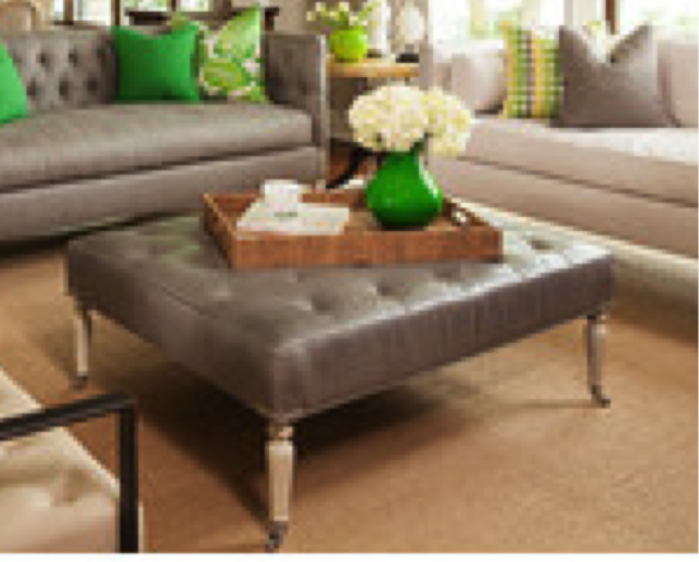 Leather Ottoman - Big Design Ideas for Small Spaces - Details Full Service Interiors