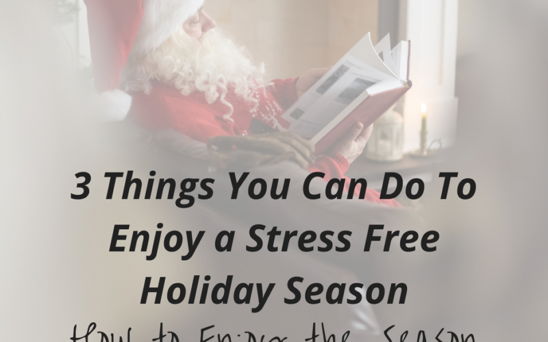 3 Things You Can Do to Enjoy a Stress Free Holiday Season<br><h3> How to Enjoy the Holidays</h3>