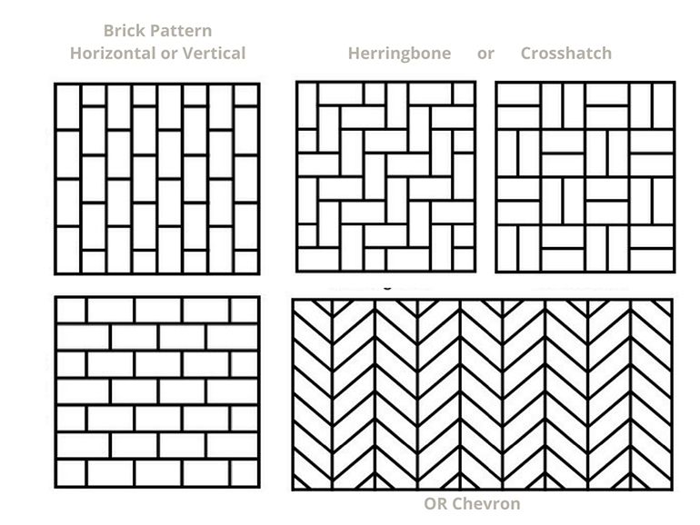 Brick Pattern - Horizontal or Vertical Bricks - Details Full Service Interiors - Monson MA