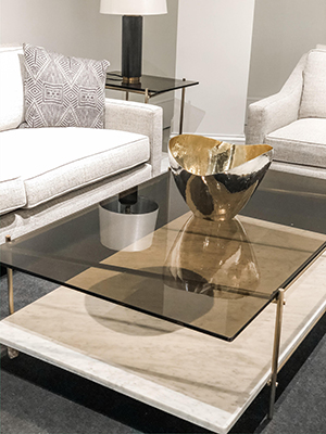 Smoked Glass Coffee Table - 2020 Interior Design Trends - Details Full Service Interiors