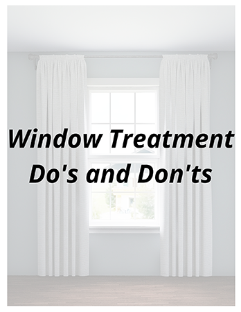 Dos & Don'ts: Window Treatments for Black Windows - Advice for Homeowners