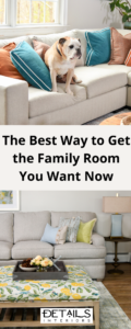 The best way to get the family room you want now - Details interiors