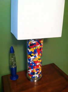 Fillable Lamp Base - Lego Lamp - Fun kids Room - Details Interiors - Interior Design in Monson