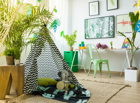 Tee Pee in Kids Room - How to Create a Great Kids Room