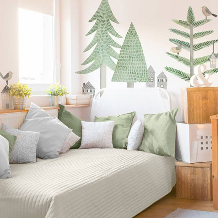 Tree wall decals - How to create a kids room they'll want to hang out in - Interior Design in Massachusetts